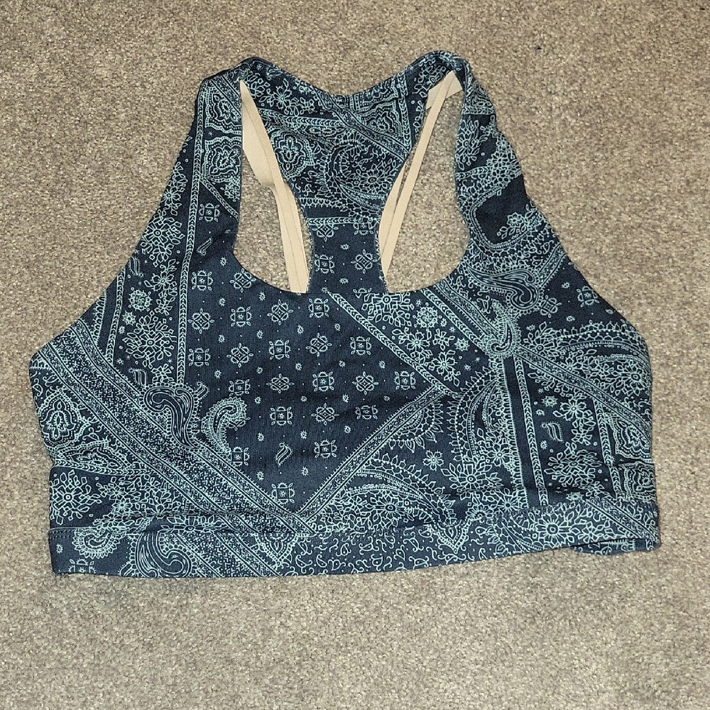 Fabletics Paisley Print Sports Bra